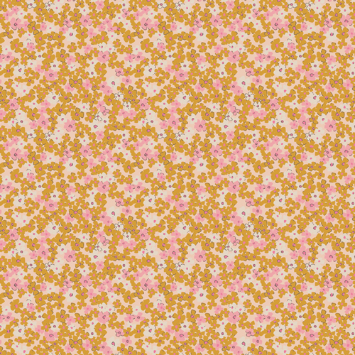 Flower Society Yellow Liberty Ditsy Quilting Cotton Fabric