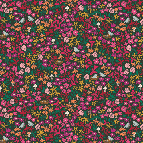 Flower Society Colorful Liberty Ditsy Quilting Cotton Fabric