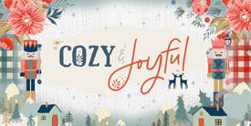 Cozy & Joyful Fabric Collection by Maureen Cracknell
