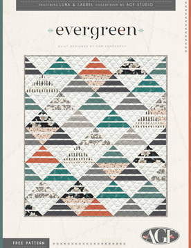 Evergreen Quilt Pattern by AGF Studio