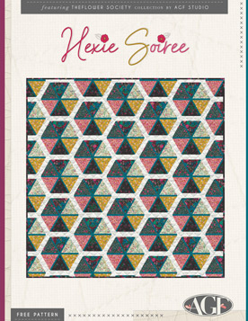 Hexie Soiree Quilt Pattern by AGF Studio