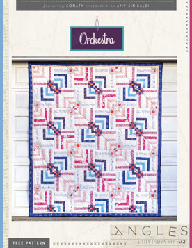 Orchestra Free Quilt Pattern by AGF Studio