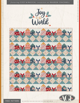 Joy to the World Quilt Pattern by AGF Studio