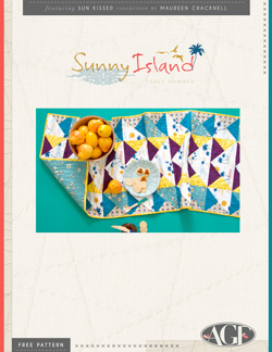 Sunny Island Table Runner Instructions by AGF Studio