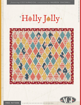 Holly Jolly Quilt Pattern by AGF Studio