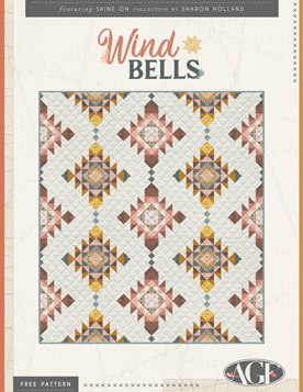 Wind Bells Quilt Pattern by AGF Studio