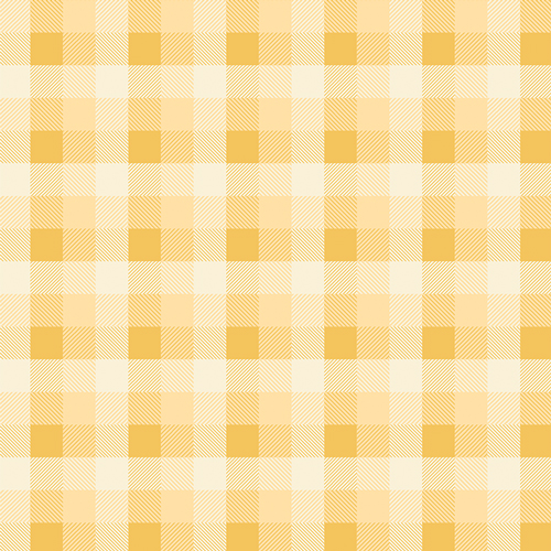 Yellow Checkered Quilting Fabric