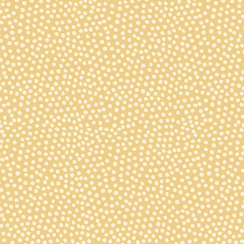 Yellow Fabric with white dots