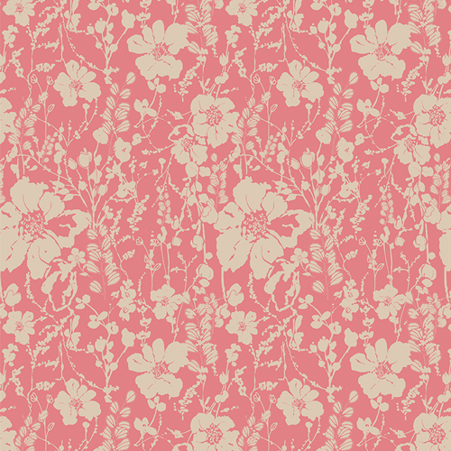 Pink flower fabric