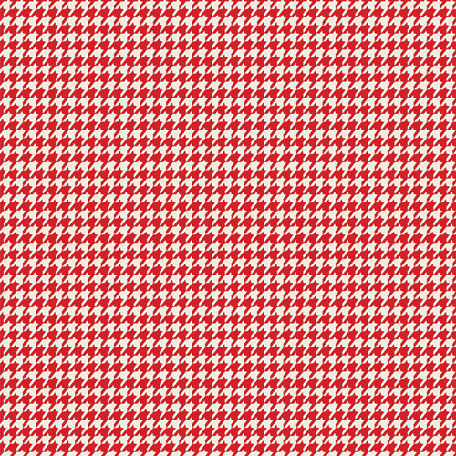 Red Houndstooth Fabric