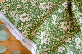 Green Flower fabric