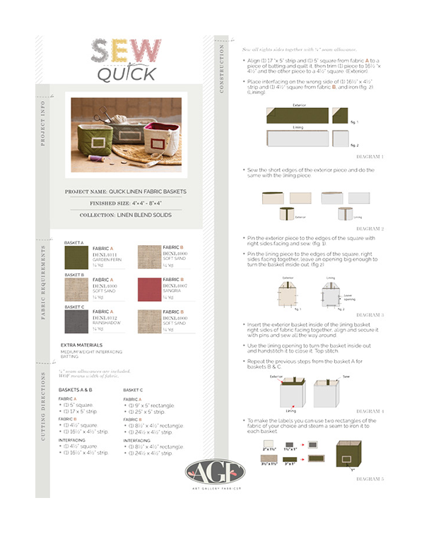 FABRIC BASKETS